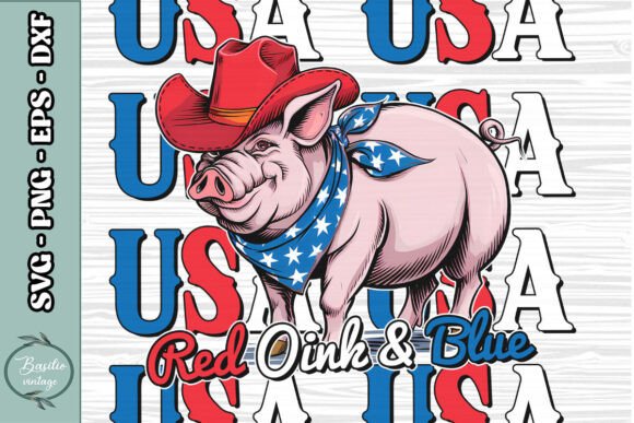 American Pig Western Red Oink Blue PNG Review for Real Projects