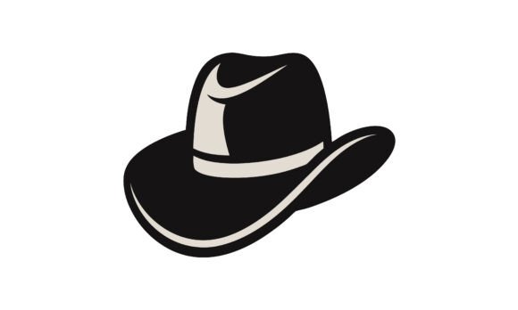 Black and White Cowboy Hat Illustration Review for Real Projects