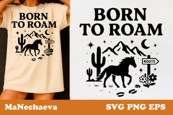Born to Roam Horse SVG: A Bold Western Embroidery Design for Real Projects