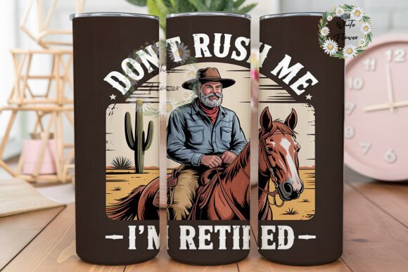 Retired Cowboy Tumbler Embroidery Design Review